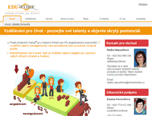 Tablet Screenshot of eduwork.cz